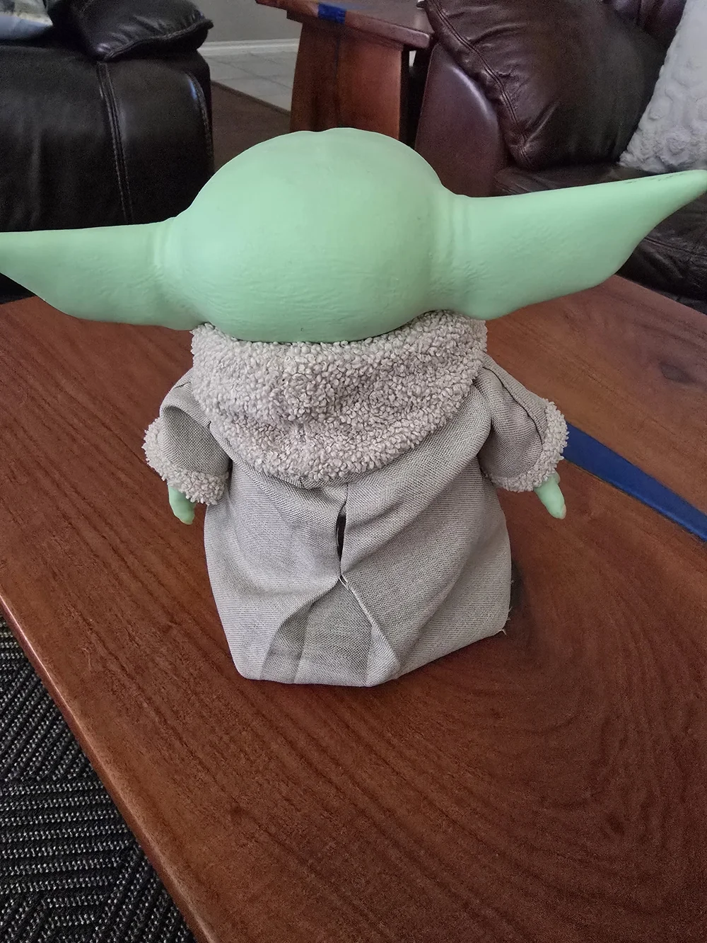 Star Wars Grogu Plush Doll in Green with Tan Sherpa Coat